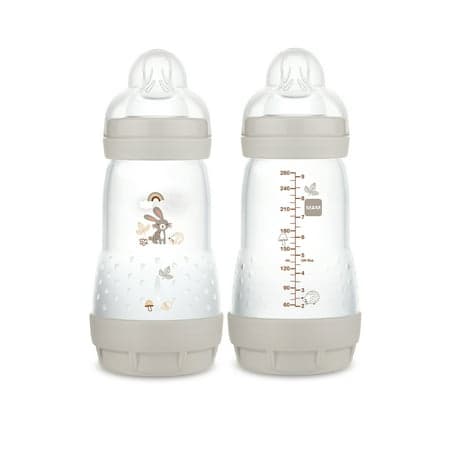 MAM Easy Start Anti-Colic Matte Bottle 9 oz, 2 pack - Dune