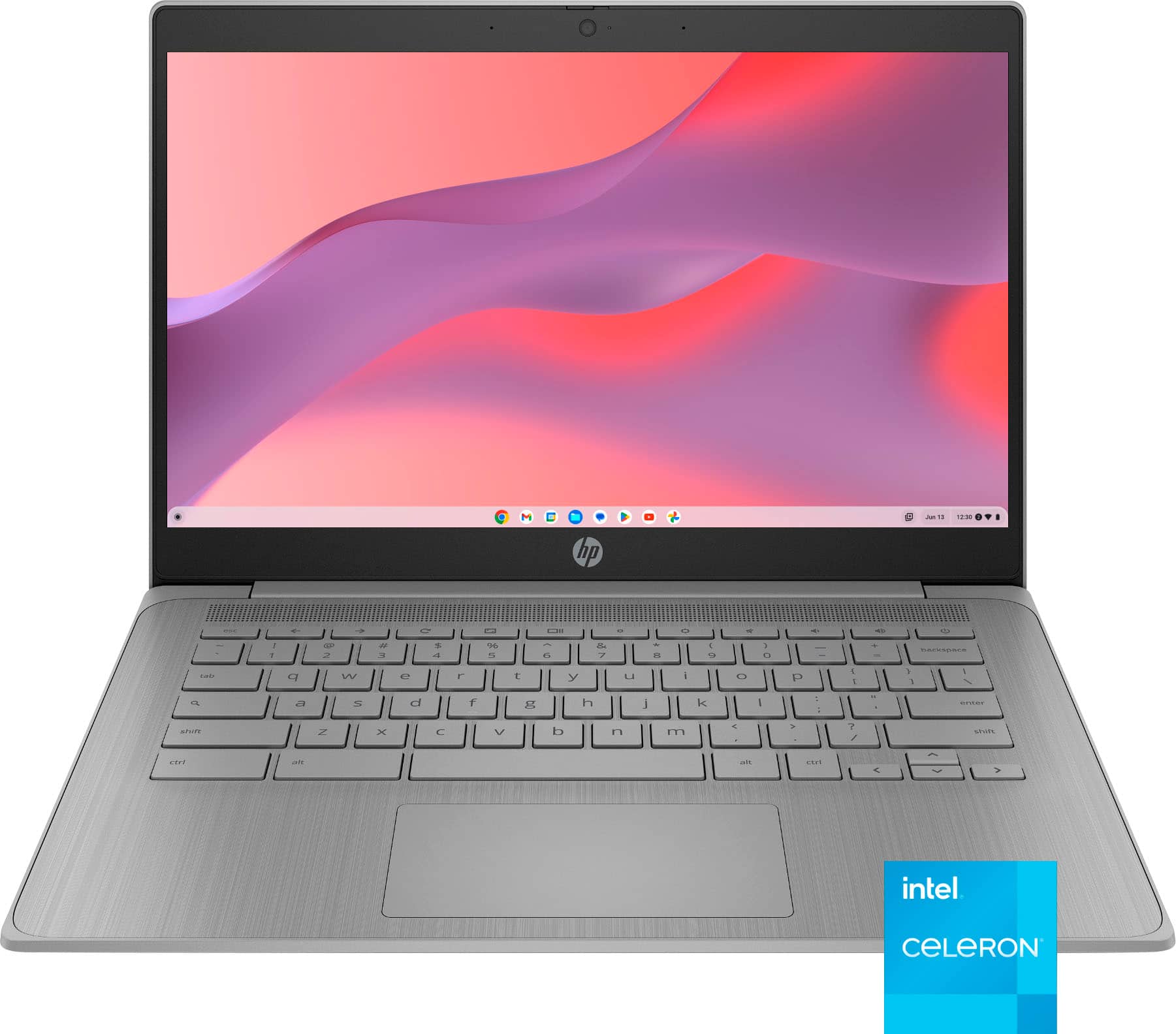 HP - 14" Chromebook - Intel Celeron N4500 2021 - 4GB Memory - 64GB eMMC - Modern Grey