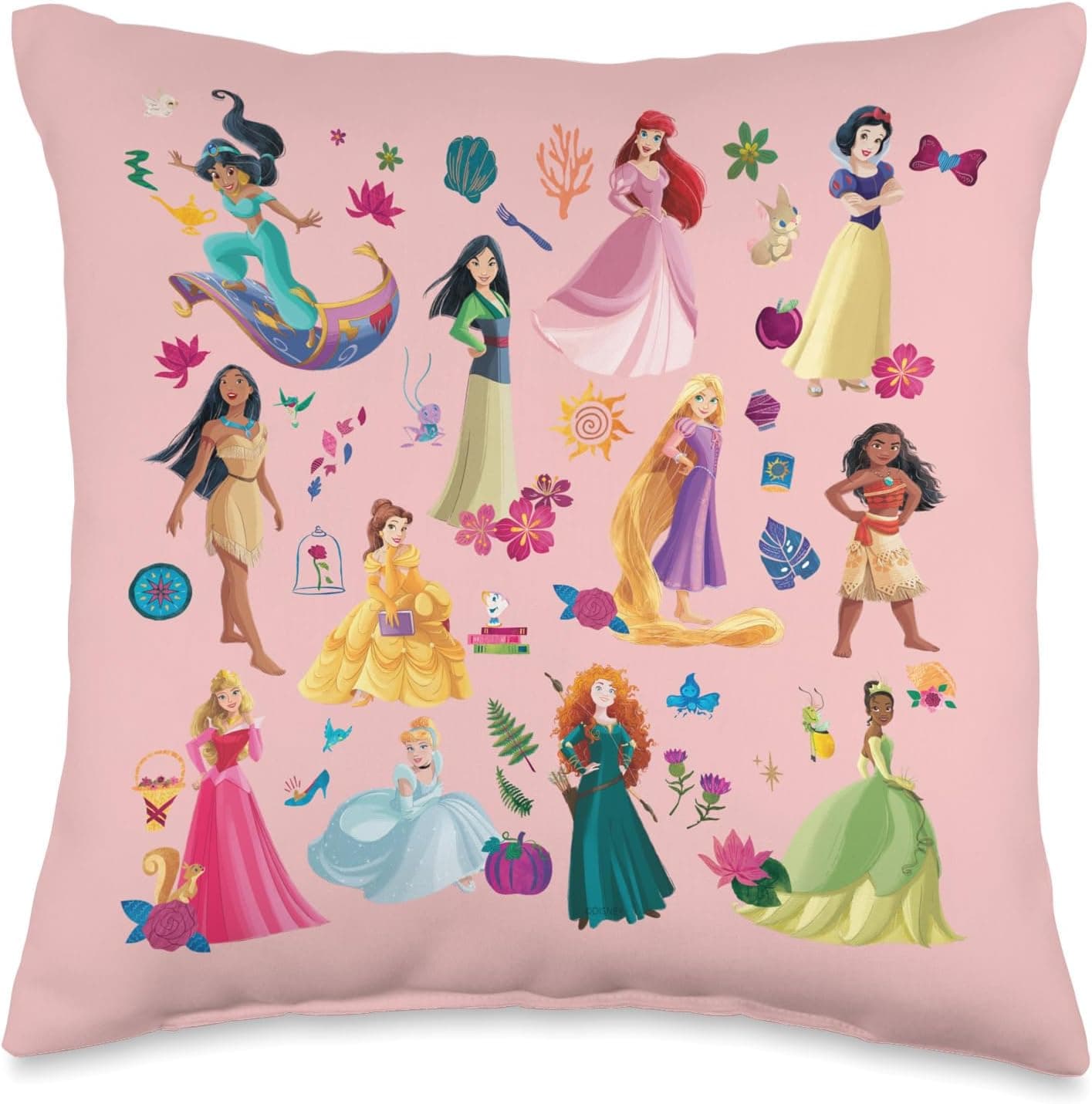 Cozy Disney Princess Pillow: Magical Pink Comfort