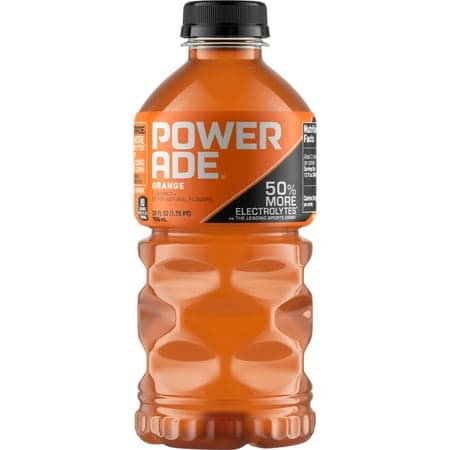 POWERADE Orange Electrolyte Sports Drink Bottle, 28 fl oz