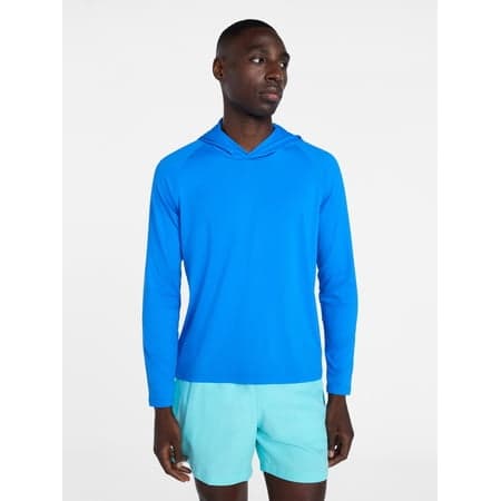 George Men's and Big Men's Hooded Sun Shirt with Long Sleeves, UPF 50+, Sizes S-3XL