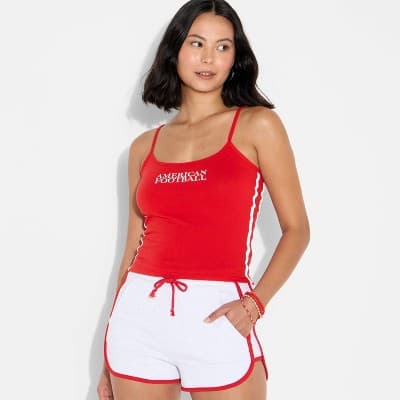 Women's Game Day Scoopneck Graphic Camisole - Wild Fable™ Red M