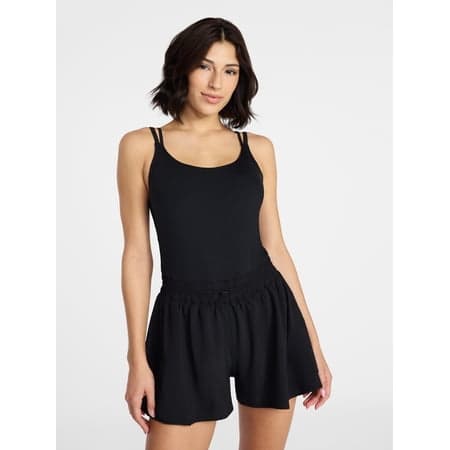 Avia Women's and Women's Plus Cinched Waist Romper, Sizes XS-4X
