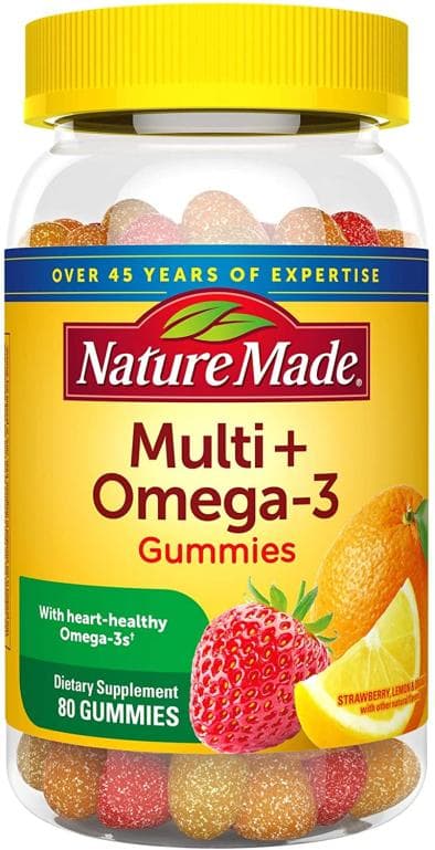80-count Nature Made Multi + Omega-3 Gummies Amazon
