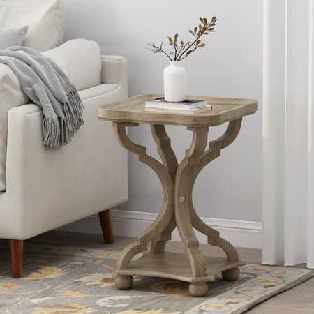 Noble House Leviathan Indoor MDF Accent Table, Natural
