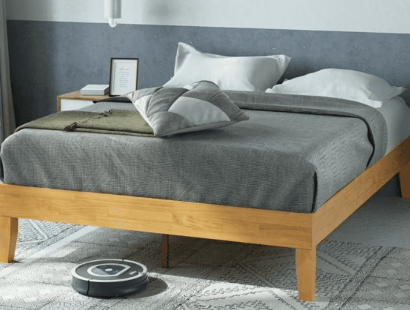 Zinus Moiz 14" Deluxe Wood Platform Bed Frame (Queen) Walmart