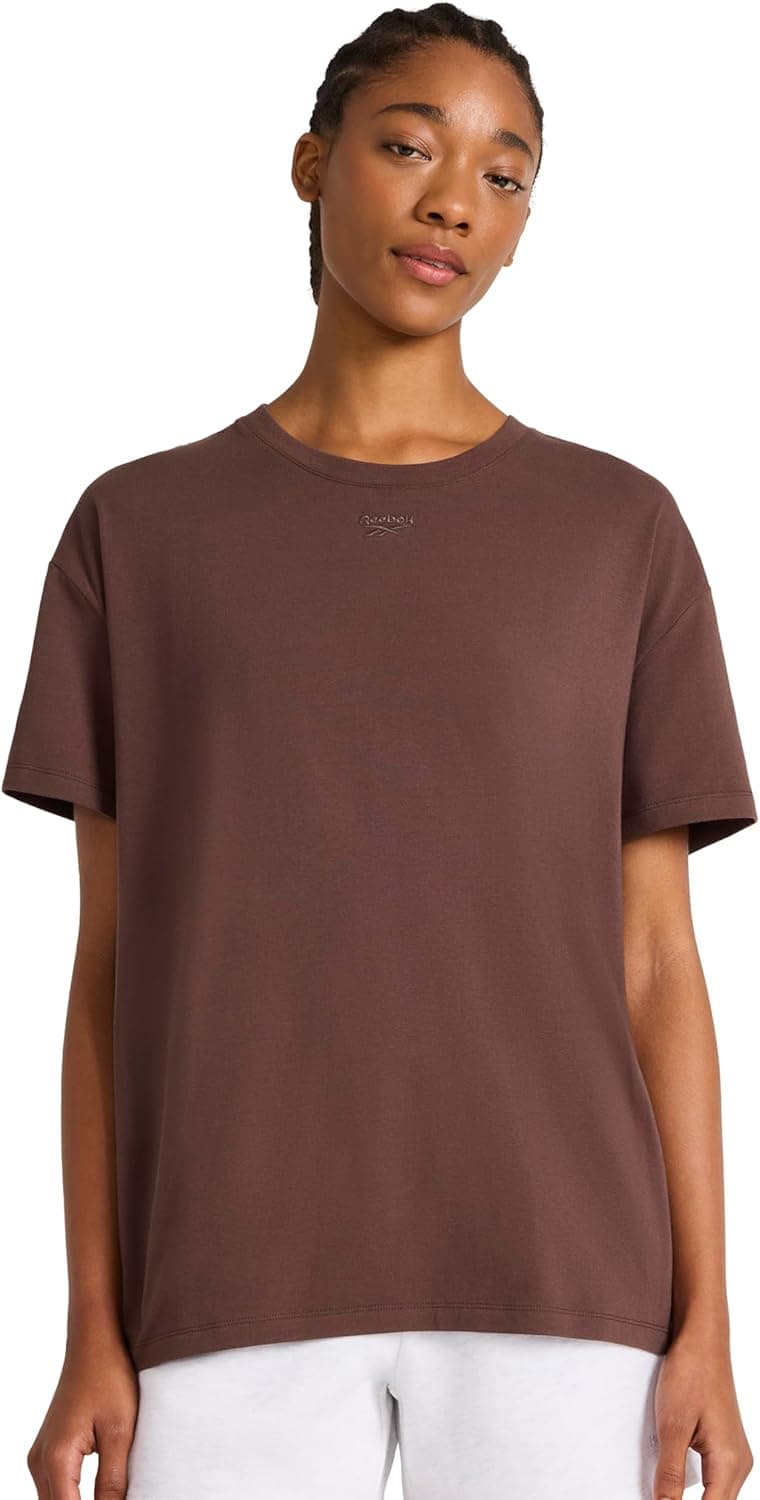 Reebok Women's Oversized Embroidered T-Shirt - 67% Off