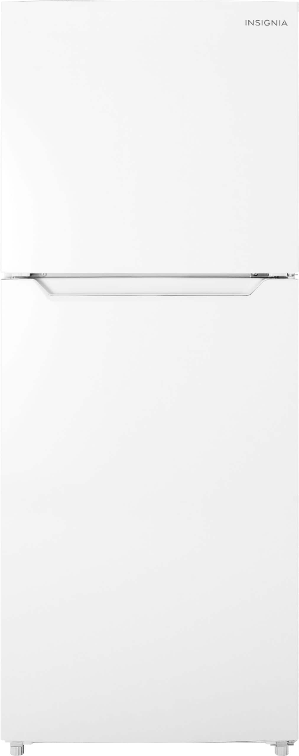 Insignia™ - 10 Cu. Ft. Top-Freezer Refrigerator with Reversible Door and ENERGY STAR Certification - White