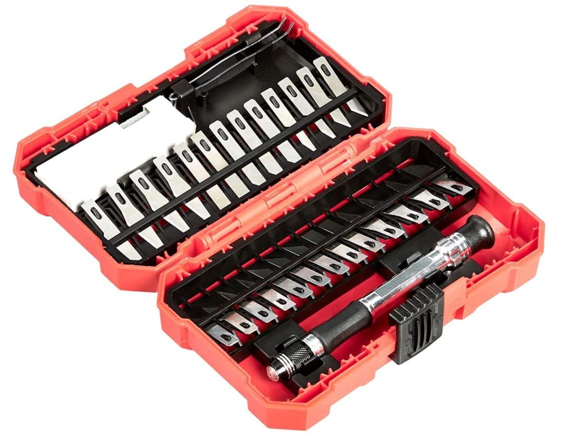 Amazon Basics 29-Piece Precision Hobby Knife Set Amazon