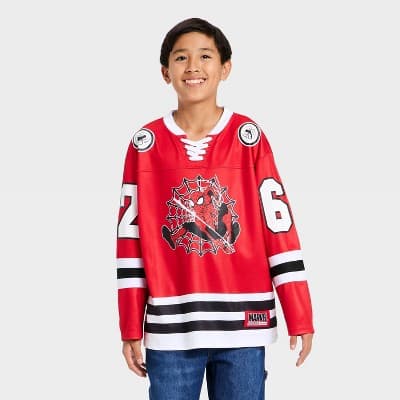 Boys' Spider-Man Hockey Jersey - Red XL
