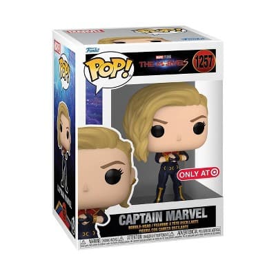 Funko POP! Vinyl: The Marvels - Captain Marvel Bobble Head (Target Exclusive)