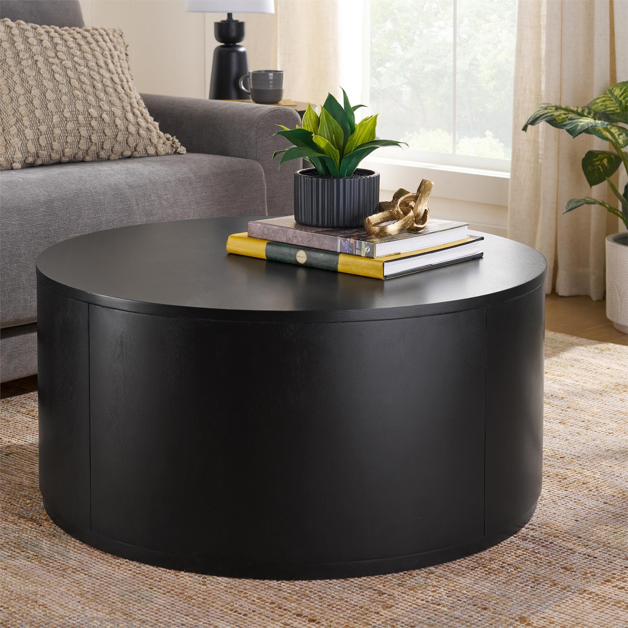 Stylish 36-inch Drum Coffee Table from Better Homes & Gardens