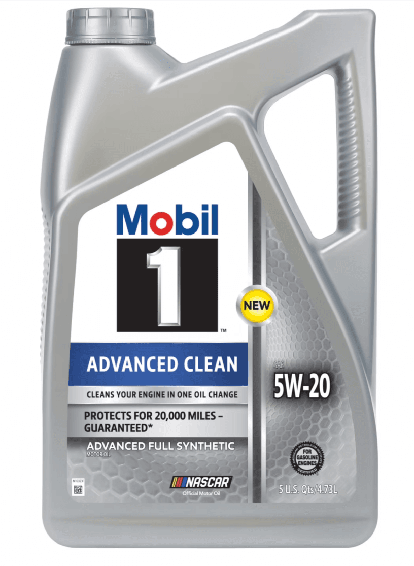 5-Quarts Mobil 1 Advanced Clean Full Synthetic Oil + $4 Walmart Cash Walmart