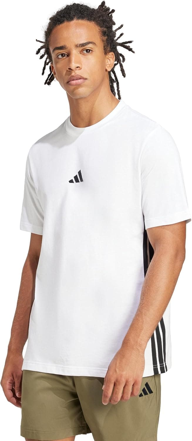 Save 50% on Adidas Men's Essentials 3-Stripes Tee