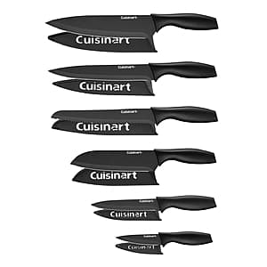 12-Piece Cuisinart Ceramic Coated Cutlery Knife Set for $19.95