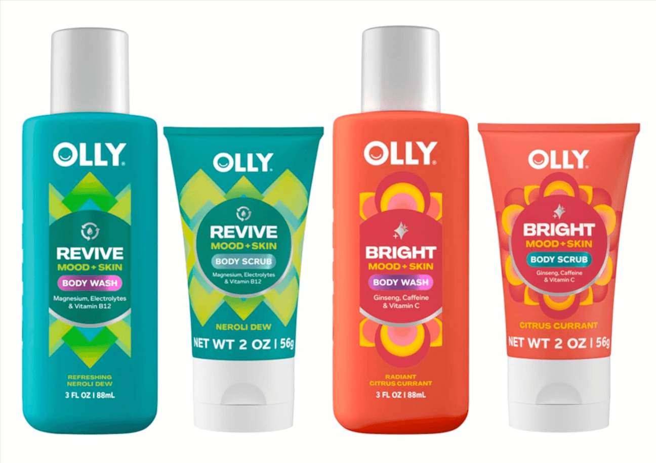 Get Clean & Exfoliate with OLLY Body Wash & Scrub Pack