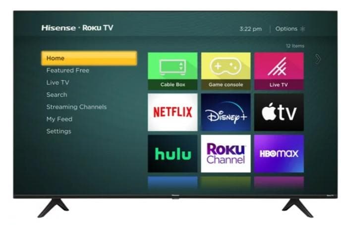 Hisense 65R6E4 65" 4K UHD HDR LCD Roku Smart TV Walmart