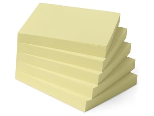 Amazon Basics 3"x3" 100-Sheet Sticky Notes 5-Pack