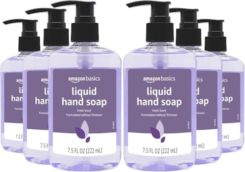 Amazon Basics 7.5-oz. Liquid Hand Soap 6-Pack