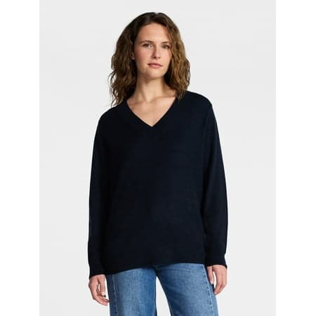 Time and Tru Women's V Neck Sweater, Lightweight, Sizes XS-XXXL