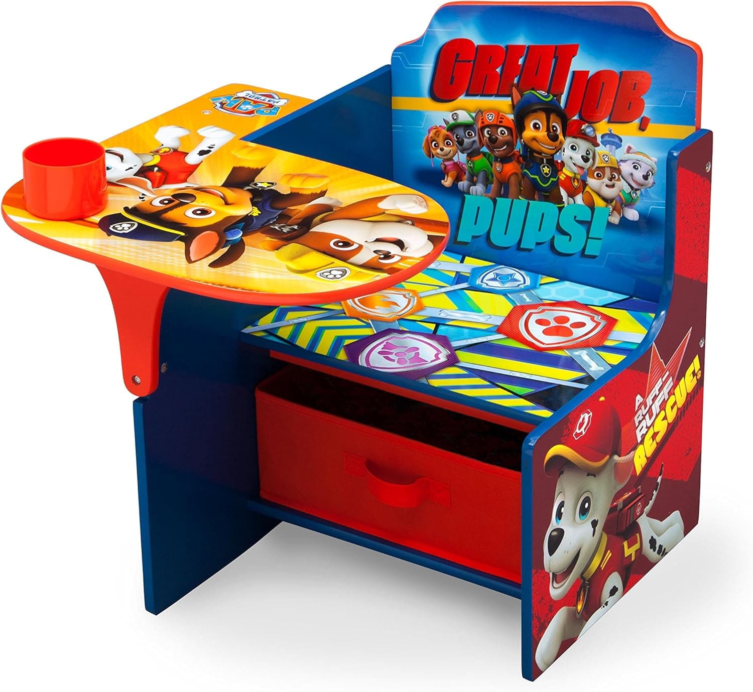 Paw Patrol Chair Desk with Storage for Kids