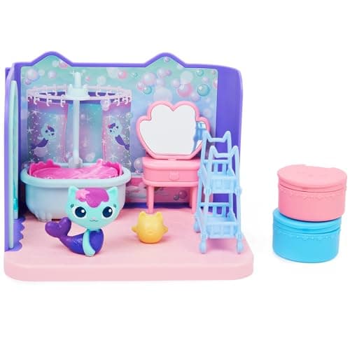 Gabby's Dollhouse Bathroom Playset with Accessories and Figures