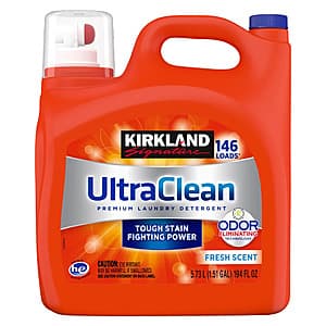 Kirkland Signature HE Liquid Laundry Detergent - 194 oz for $14.40 (Costco)