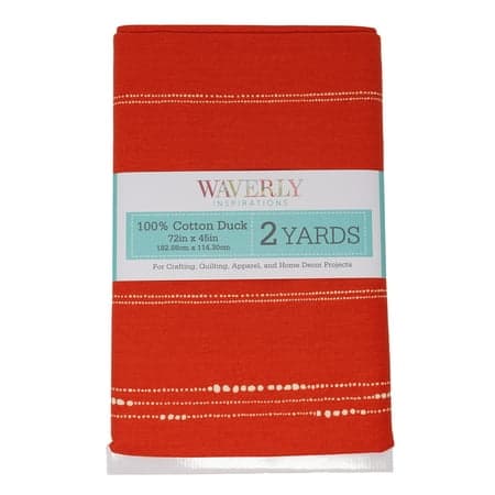 Waverly Inspirations 45" Cotton Beads Sewing & Craft Fabric 2 yd Pre-cut, Orange