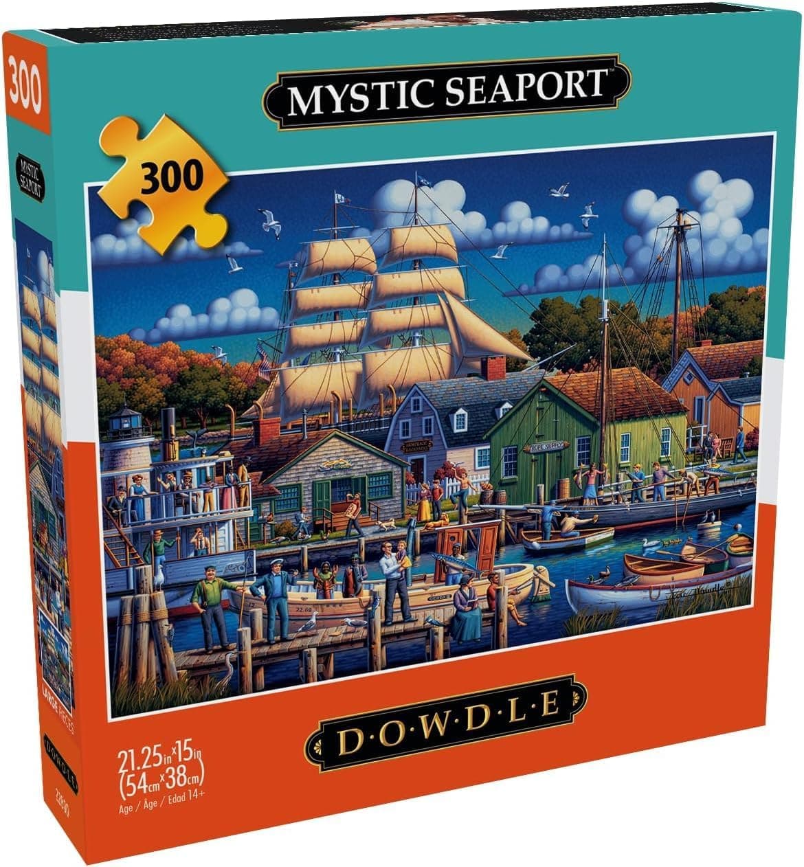 Buffalo Games Dowdle Mystic Seaport Jigsaw Puzzle for Adults