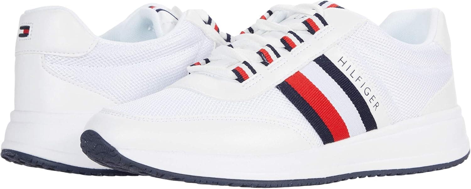 Tommy Hilfiger Relida White/White/Signature/Signature 7 B (M)