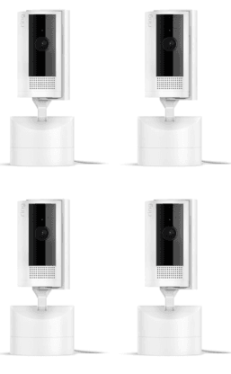 4-Pack Ring Pan-Tilt Indoor Cam w/ 360° Rotation Amazon