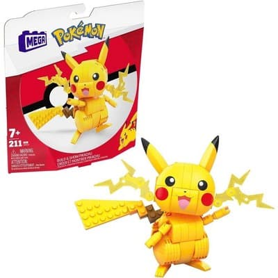 MEGA Pokémon Building Toy Kit Pikachu (211 Pieces) With 1 Action Figure