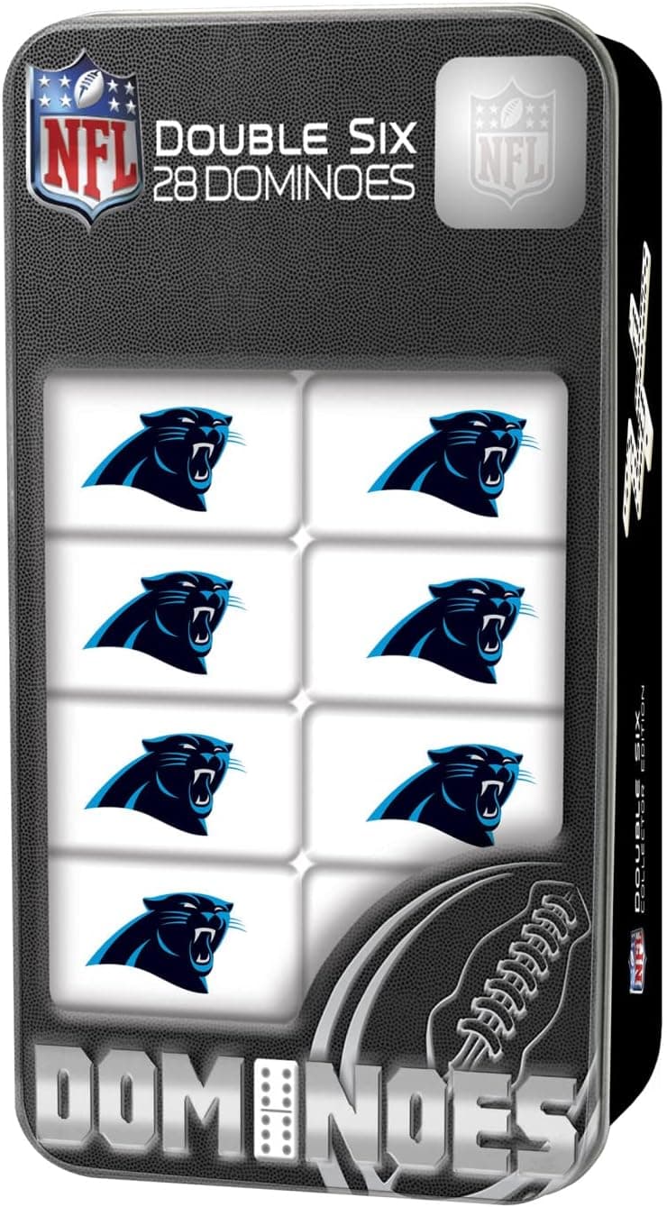 Dominoes Game: NFL Carolina Panthers Double Six Set