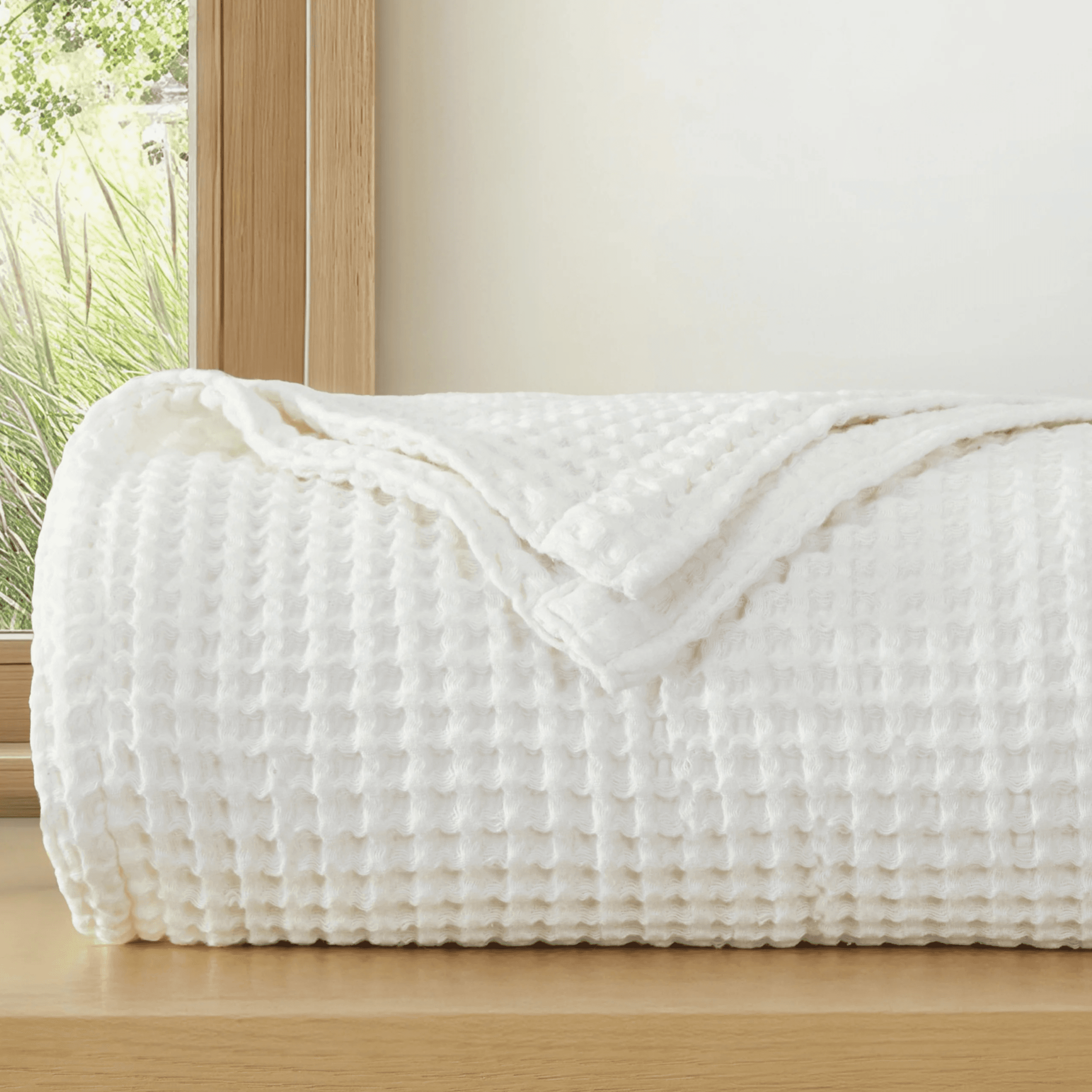 Cozy Waffle-Weave Blankets from $36 at Linens & Hutch