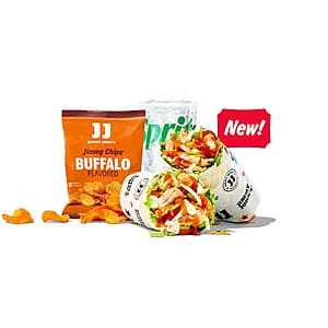 Jimmy John's #1738 Fetty W(r)ap Meal - Delicious Buffalo Wrap & Sides