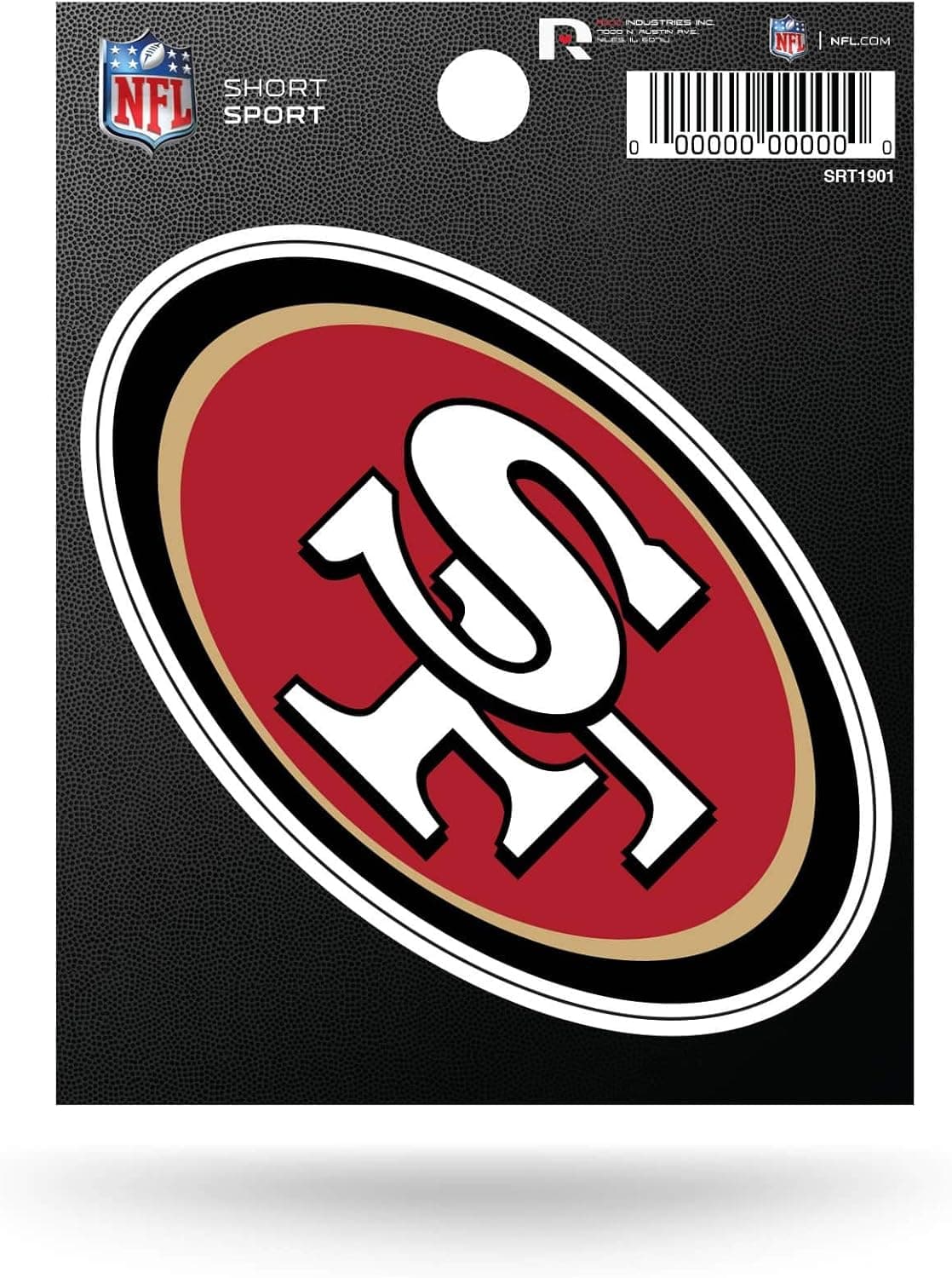 San Francisco 49ers NFL Football Decal - 3.75' x 4.75'