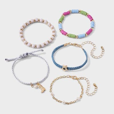 Girls' 5pk Western Bracelet Set - Cat & Jack™