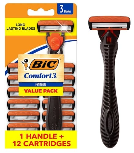 Shave in Style with 50% Off BIC Comfort 3 Razors
