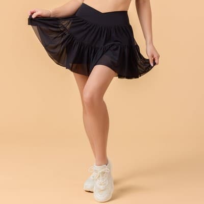 Blogilates Women's Mommy & Me Ballerina Skort - Black M