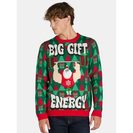 Jolly Sweaters Ugly Christmas Sweater, Men's and Big Men's, Sizes S-3XL