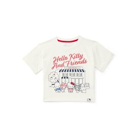 Wonder Nation x Hello Kitty Toddler Girls Graphic Tee with Short Sleeves, Sizes 12M-5T