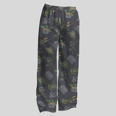 Men's Star Wars Mando Grogu Pants - Charcoal Gray XL