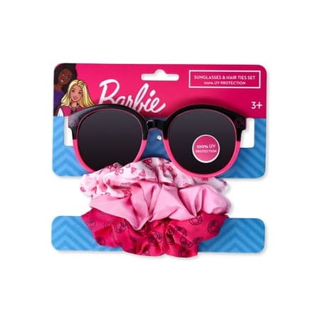 Barbie Girls Girls Sunglasses and Scrunchies 2-Piece Set, Pink