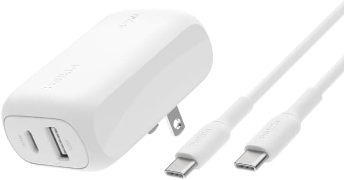 Belkin Dual Port Charger: Powerful 42W Charging for Phones & Tablets