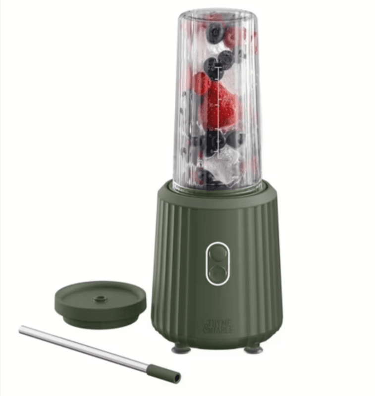 Thyme & Table 900W 25oz Single Serve Blender w/ Tritan Vessel Walmart