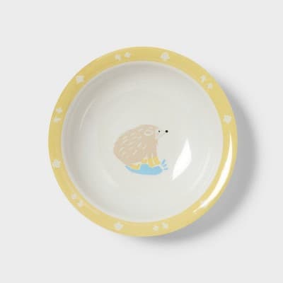 17.5 fl oz Figural Hedgehog Dinner Bowl Yellow - Pillowfort™