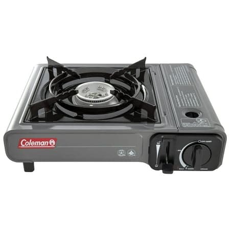 Coleman Tabletop Butane Gas Camping Stove, 1-Burner, Gray