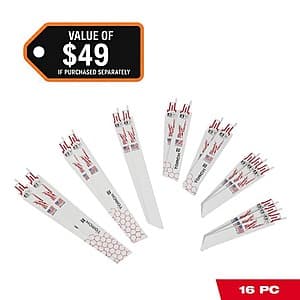 Save on Milwaukee SAWZALL Metal Cutting Blades - Now $15.15 + Free Shipping