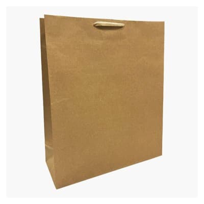 Bows And Sparkles XL Gift Bag Kraft Natural