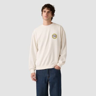 Levi's® Men's Relaxed Fit Crewneck Sweatshirt - Off-White M
